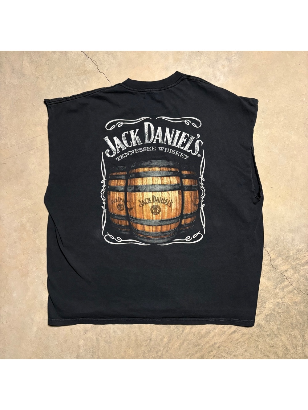 Y2K jack Daniels liquor cut-off graphic Tee